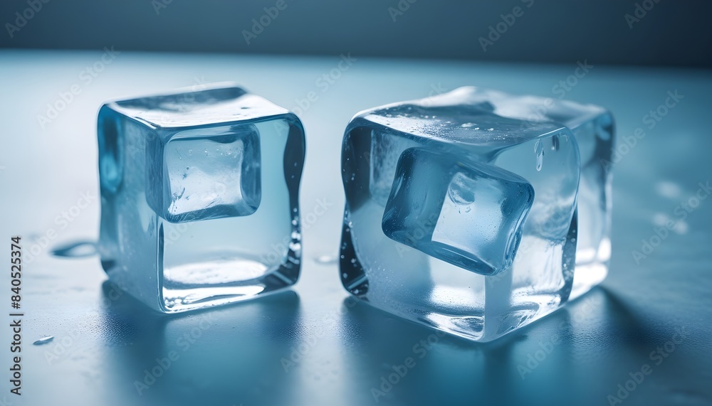 Isolated Icecubes, blocks of ice in cubes Isolated Icecubes, blocks of ice in cubes