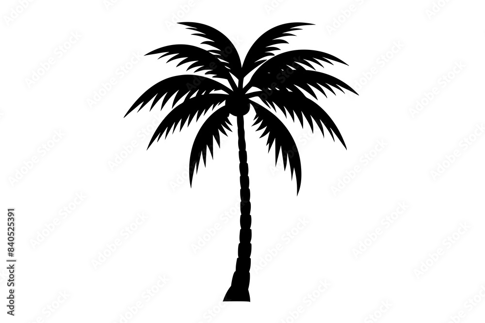palm tree silhouette vector illustration palm tree silhouette vector illustration