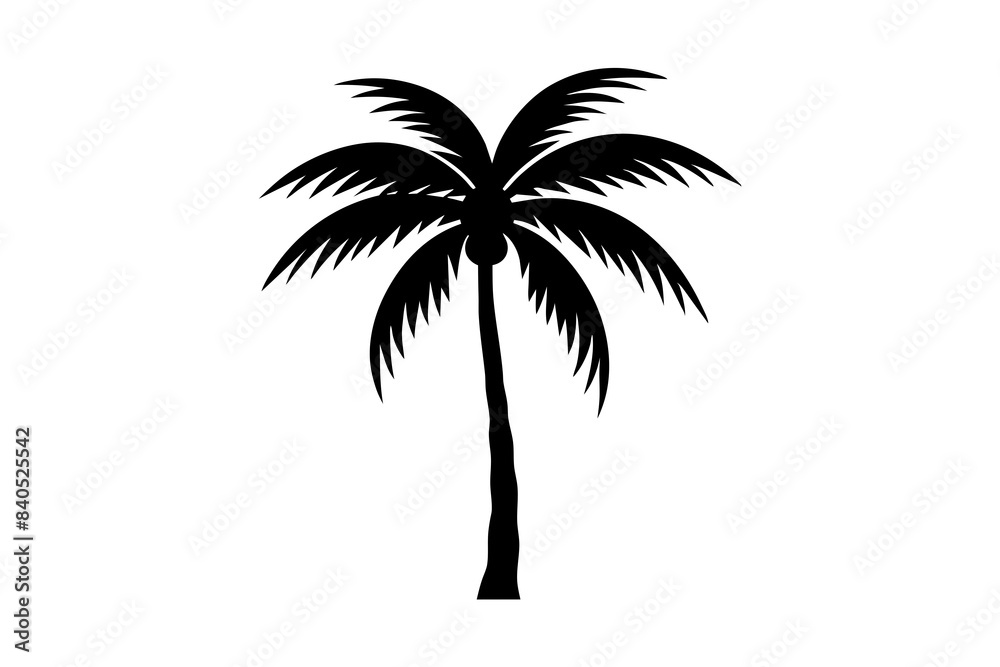 palm tree silhouette vector illustration palm tree silhouette vector illustration