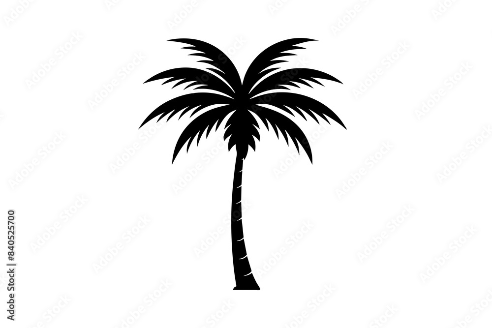 palm tree silhouette vector illustration palm tree silhouette vector illustration