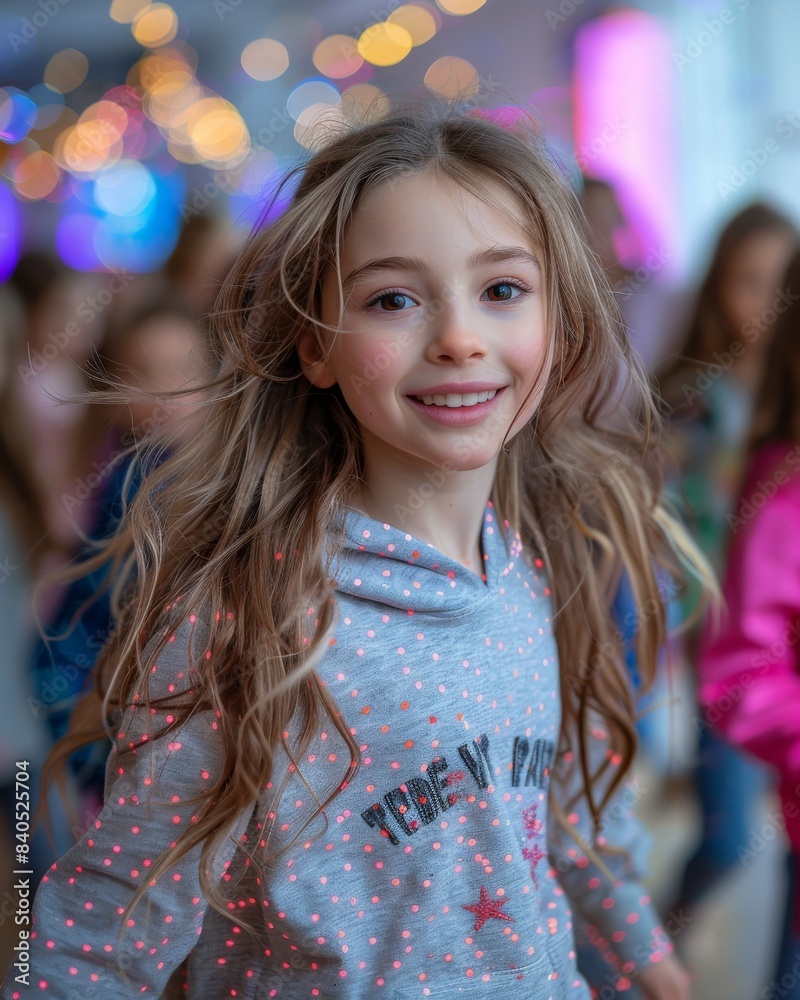 Little Girls in a Dance Studio for a Dance Lesson Little Girls in a Dance Studio for a Dance Lesson