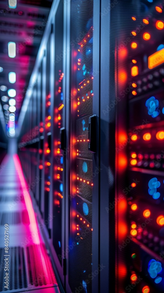 Modern and Colorful Data Center Modern and Colorful Data Center