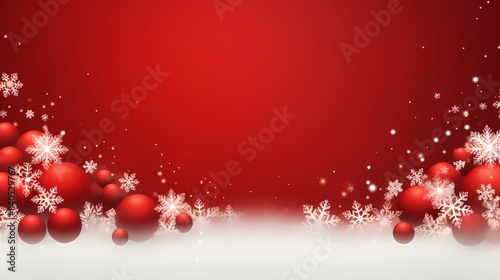 Red and white Christmas elements decorative poster web page PPT background