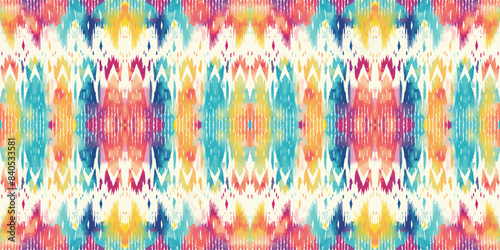 Seamless batik pattern,Seamless tribal batik pattern,and Seamless colorful pattern resemble ethnic boho, Aztec,and ikat styles.designed for use in wallpaper,fabric,curtain,carpet,Batik Embroidery