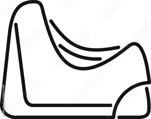 Black and white vector outline of a sleek tape dispenser, perfect for office related designs