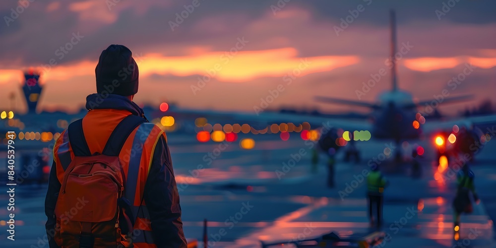 Using Signals to Guide Aircraft and Communicate with Pilots The Role of Airport Ground Crew. Concept Airport Operations, Air Traffic Control, Ground Crew, Aircraft Communication, Safety Procedures