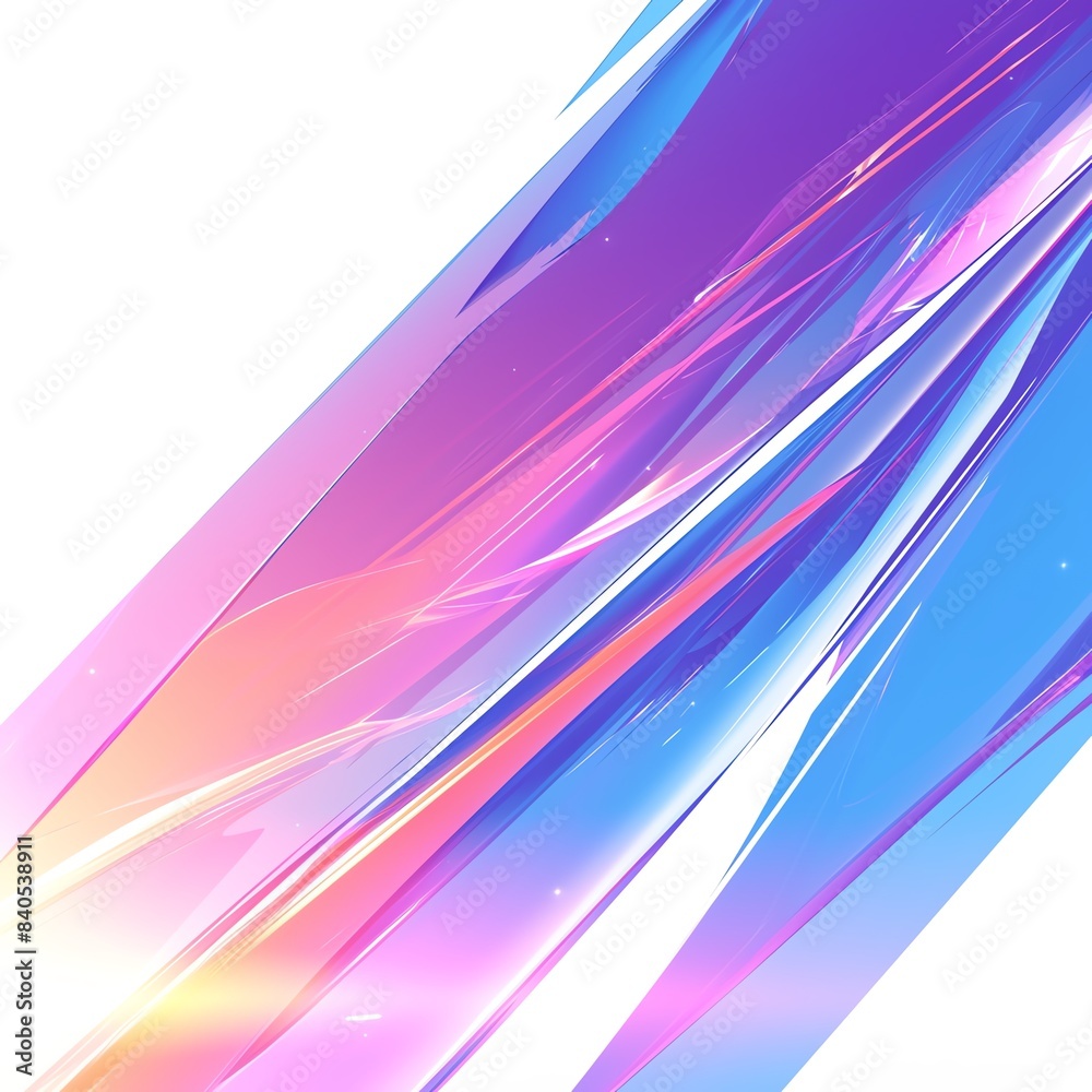 Vibrant abstract background featuring colorful light rays and gradients in purple, pink, and blue hues creating a dynamic visual effect.