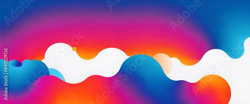 illustrazione con elementi geometrici a tema astratto contemporaneo
