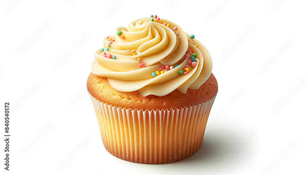  Cupcake   isolated on  white background