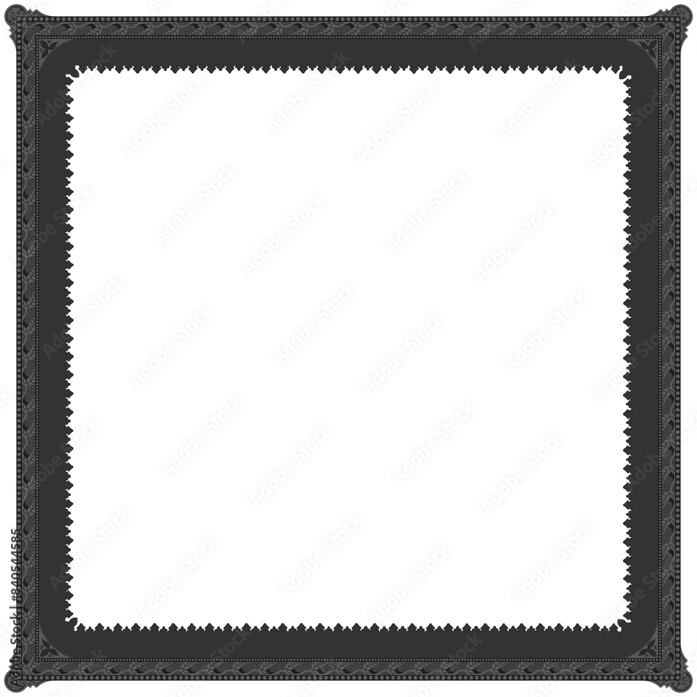 Gothic stylised ornamental frame. Floral patterned decoration. Gothic stylised ornamental frame. Floral patterned decoration.