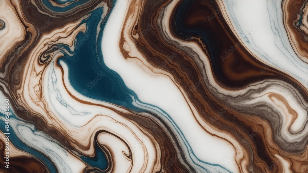 Brown pattern watery marble textured background