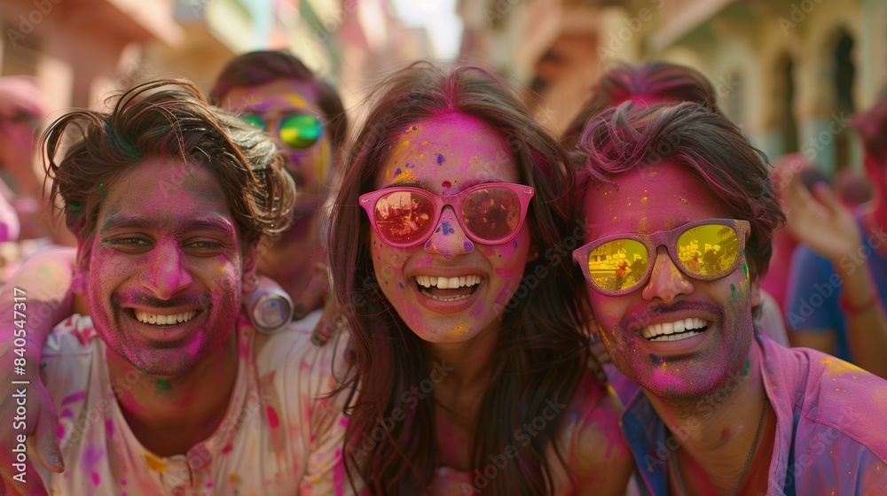 Holi is the Hindu festival of colours, love, and spring, which is celebrated by large groups of Indians Holi is the Hindu festival of colours, love, and spring, which is celebrated by large groups of Indians
