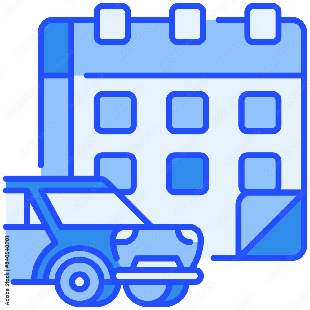 Repair Schedule Blue Color Icon Repair Schedule Blue Color Icon