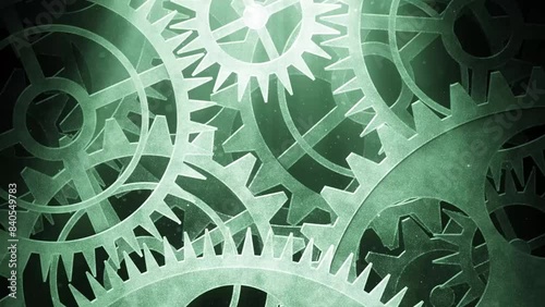 歯車のループ映像