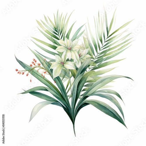 Palm Leaf isolated on white background