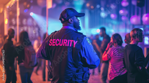 Security officer in a night club