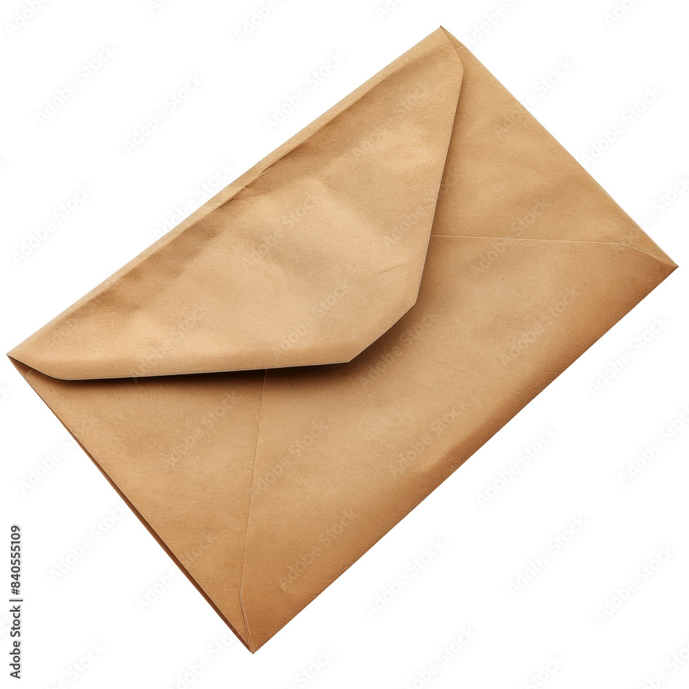 Brown paper envelope isolated on a white background. Brown paper envelope isolated on a white background.
