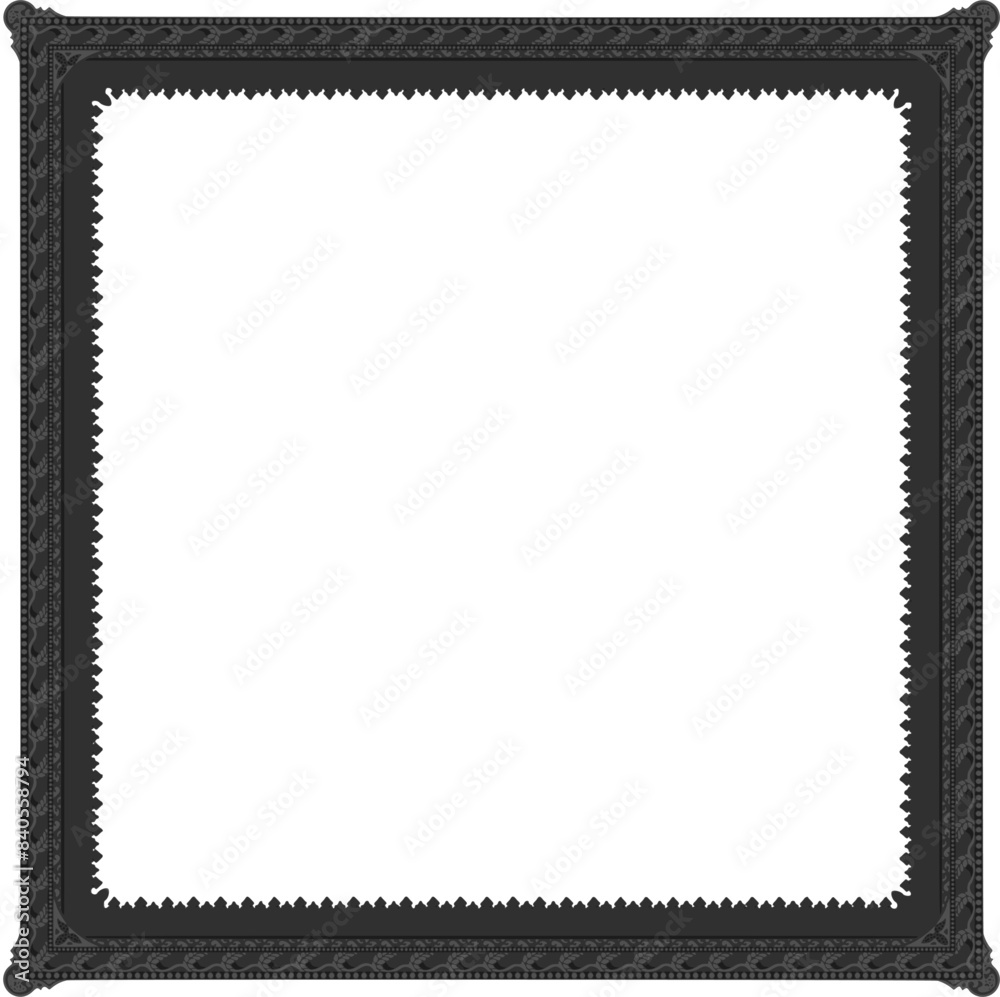 Gothic stylised ornamental frame. Floral patterned decoration. Gothic stylised ornamental frame. Floral patterned decoration.