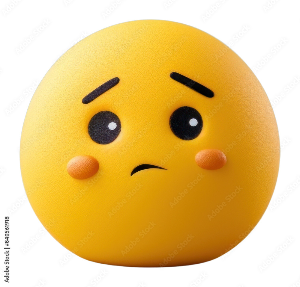 Fototapeta premium PNG Sad emoji anthropomorphic representation investment.