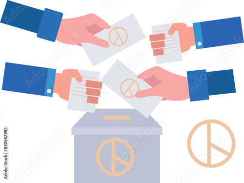 People are voting.