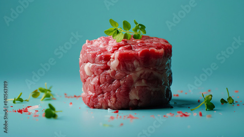 Lab-grown meat: Illustrate a sustainable future where lab-grown meat is a common, ethical food choice
