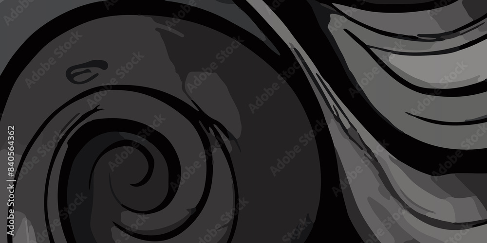 Fototapeta premium Elegant Dark Abstract Background Design in Black. Dark Abstract Background with many waves. Black Abstract Design for Modern Aesthetics Intricate Dark Abstract Background