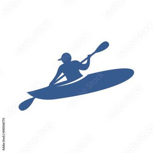 Kayak boat logo icon