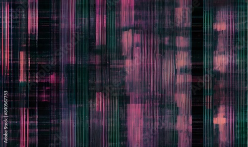 Digital texture shows signal error effect, abstract visual noise on dark background
