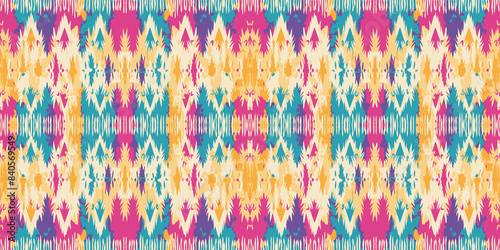 Seamless batik pattern,Seamless tribal batik pattern,and Seamless colorful pattern resemble ethnic boho, Aztec,and ikat styles.designed for use in wallpaper,fabric,curtain,carpet,Batik Embroidery