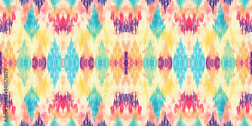 Seamless batik pattern,Seamless tribal batik pattern,and Seamless colorful pattern resemble ethnic boho, Aztec,and ikat styles.designed for use in wallpaper,fabric,curtain,carpet,Batik Embroidery