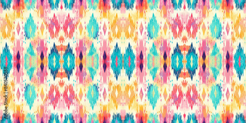 Seamless batik pattern,Seamless tribal batik pattern,and Seamless colorful pattern resemble ethnic boho, Aztec,and ikat styles.designed for use in wallpaper,fabric,curtain,carpet,Batik Embroidery
