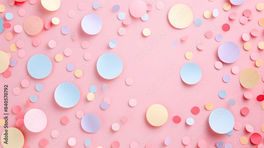 Happy paper confetti background - Celebration design Happy paper confetti background - Celebration design