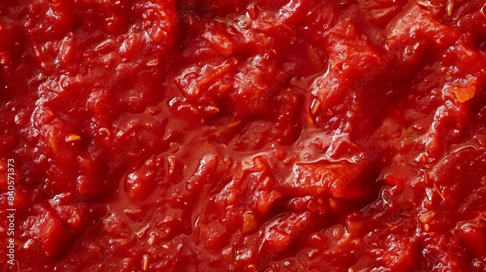 Obraz premium rich vibrant tomato sauce texture background ideal for italian cuisine or cooking themed designs abstract photo