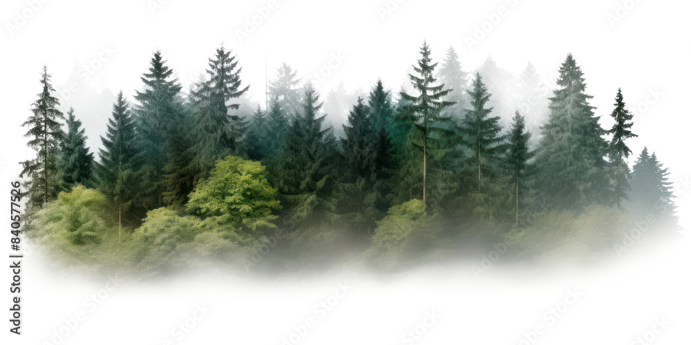 Fototapeta premium PNG Green Trees forest tree outdoors.
