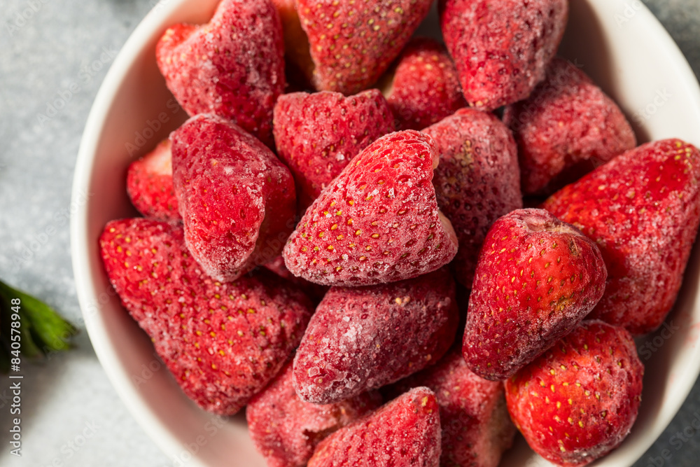 Cold Frozen Organic Strawberries