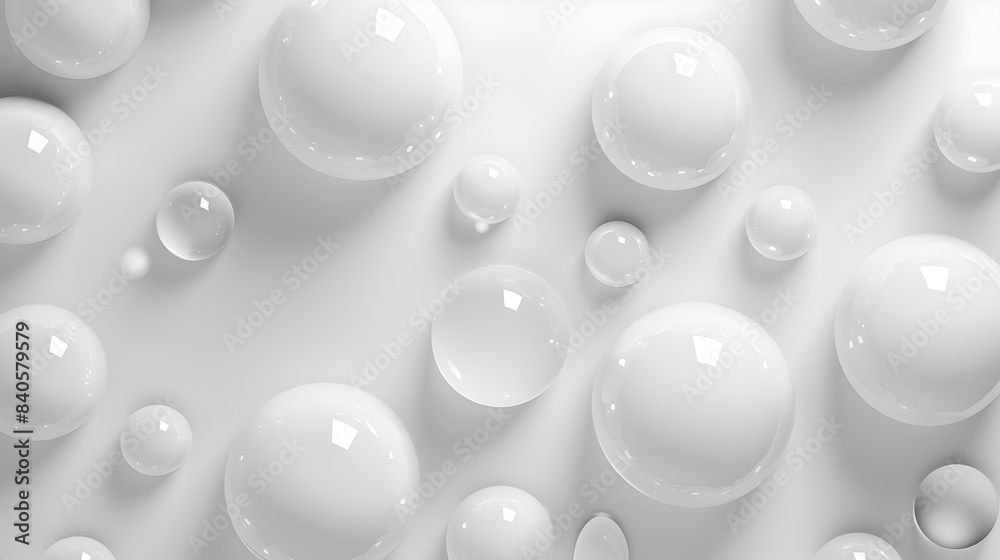 Minimalist White Graphic Bubble Abstract Art for Contemporary Design Minimalist White Graphic Bubble Abstract Art for Contemporary Design