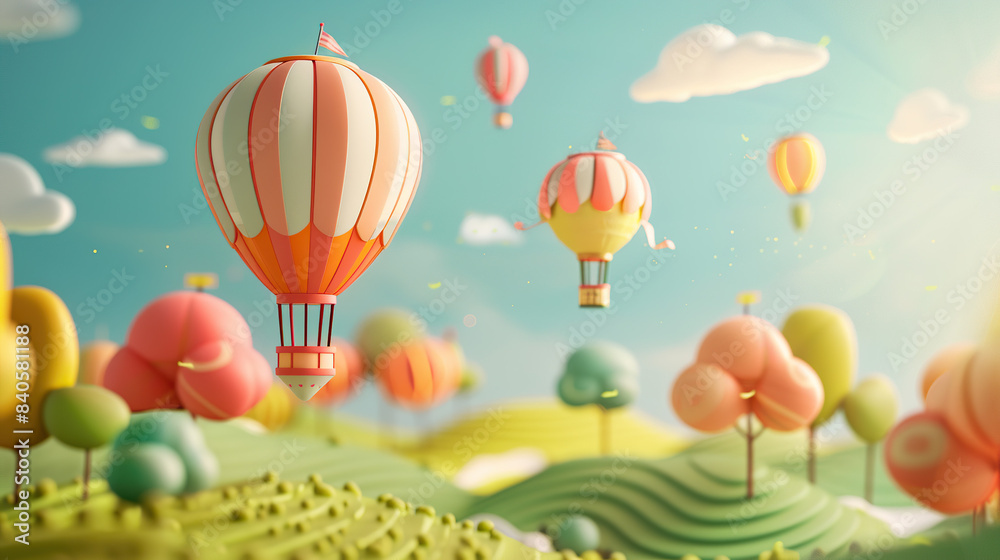 hot air balloon in the sky, colorful balloons flying, adventure in the clouds, travel and freedom, vector illustration with hot air balloons, vibrant journey in the air hot air balloon in the sky, colorful balloons flying, adventure in the clouds, travel and freedom, vector illustration with hot air balloons, vibrant journey in the air
