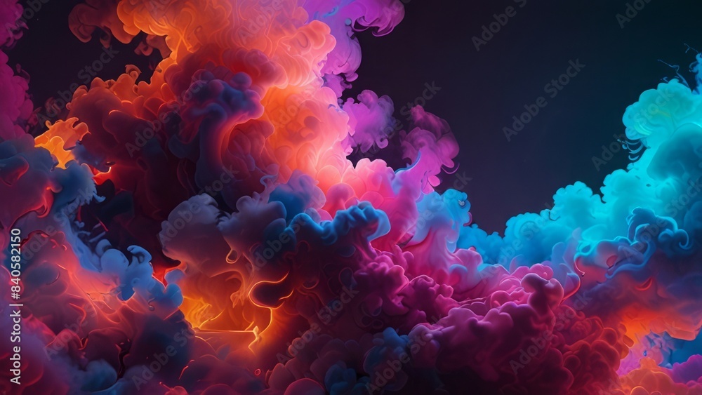 Abstract colorful smoky background Abstract colorful smoky background