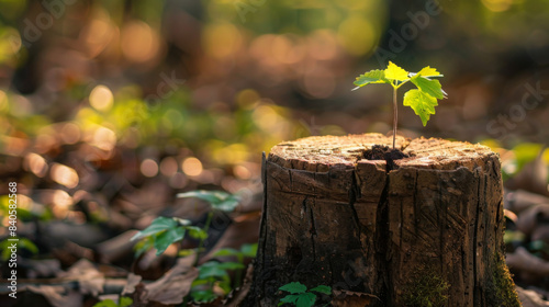 Plant grown on a stump  © Rabil