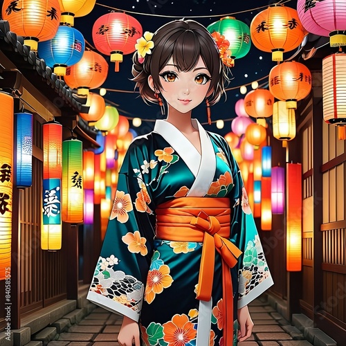 woman in kimono