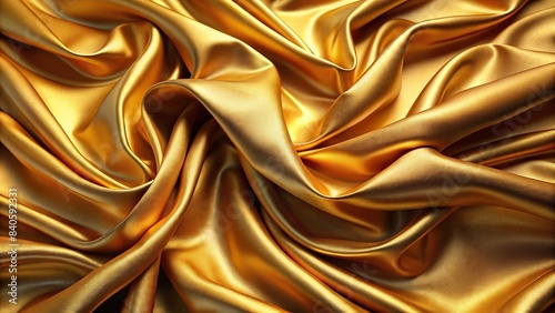 Gold fabric cloth texture background with intricate folds and softness , luxury, abstract, elegant, texture, material, plush, shiny, smooth, design, backdrop, surface, satin, silk photo