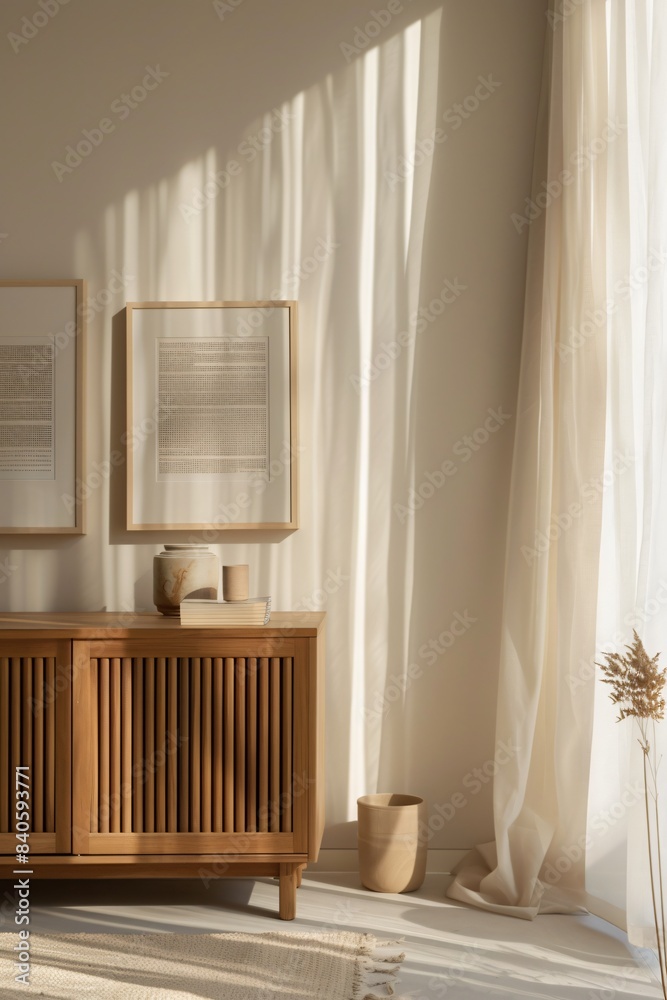 Mockup. Elegant Room Design.