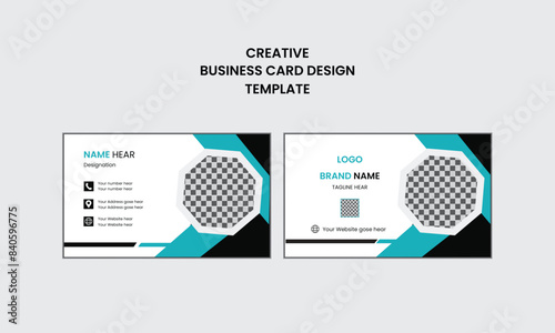 Creative individual business card and profesional business card layout