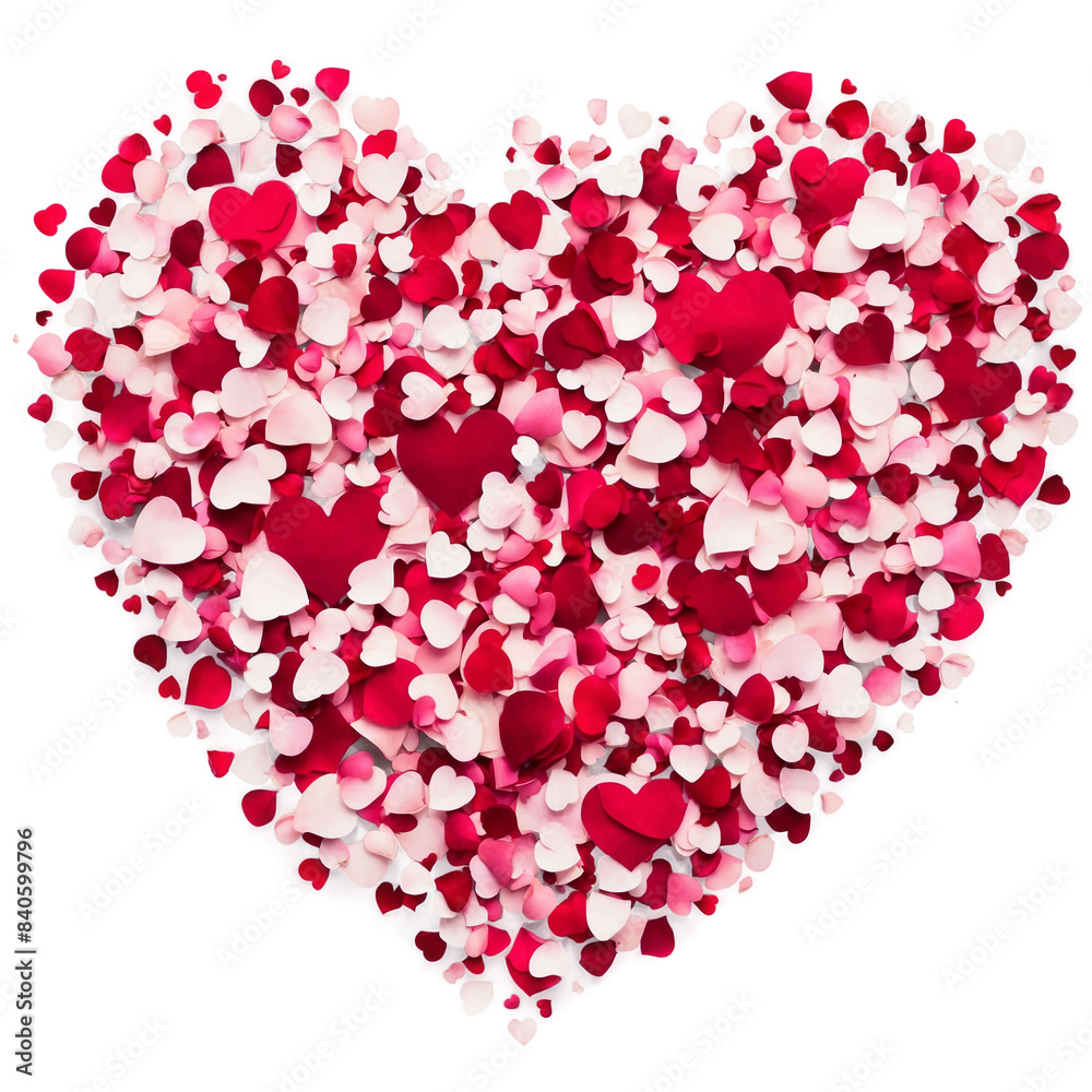heart make from petal on transparent background heart make from petal on transparent background