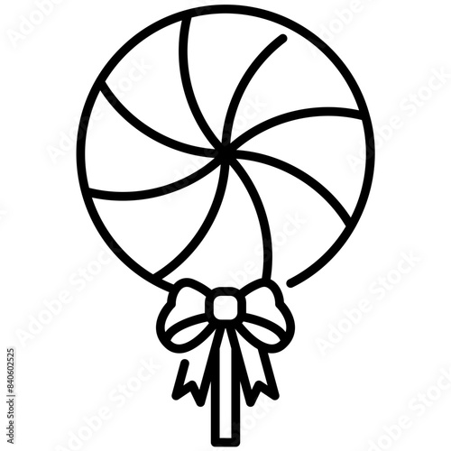 Lollipop Line Icon
