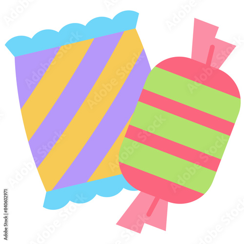 Candies Flat color Icon