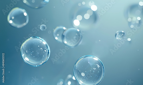 bubbles on blue