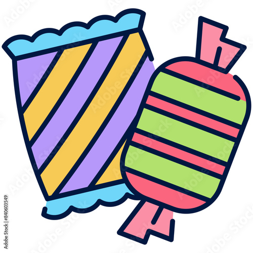 Candies Filled Line Icon