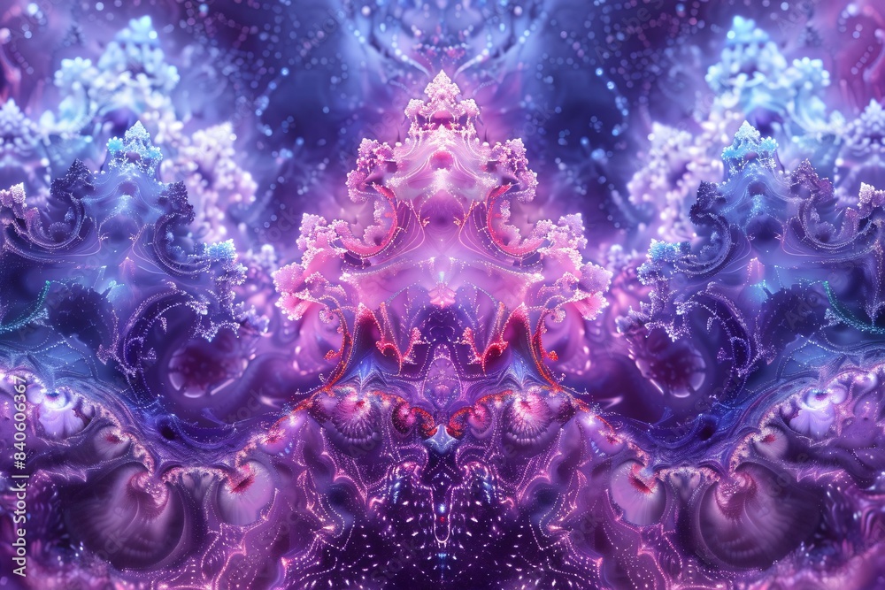 Abstract purple-blue frame with numerous clouds Abstract purple-blue frame with numerous clouds