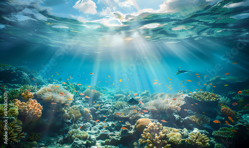 coral reef in the sea